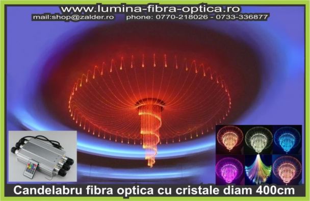 Candelabru fibra optica D400cm