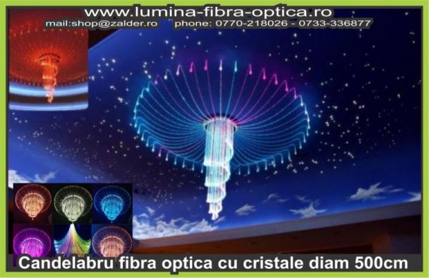 Candelabru fibra optica D500cm