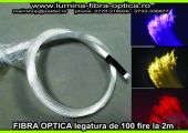 Fibra optica 0.75mm legatura de 100 fire / 2m