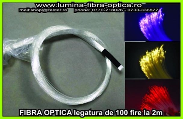 Fibra optica 0.75mm legatura de 100 fire / 2m