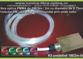 Kit 5W RGB fibra optica 100 fire /2m