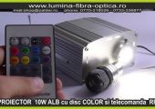 Proiector 10W ALB cu disc umbra telecondat