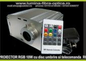 Proiector 10W RGBW cu disc umbra telecomandat