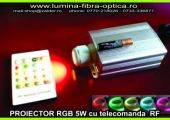 Proiector 5W RGB cu telecomanda RF